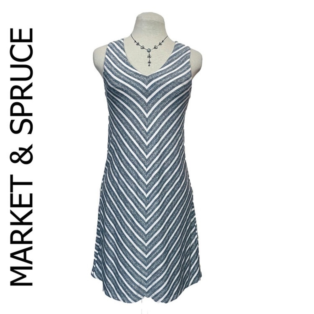 NWOT -  MARKET & SPRUCE stretchy twist back tank dress LIKE NEW sz M Stitch Fix